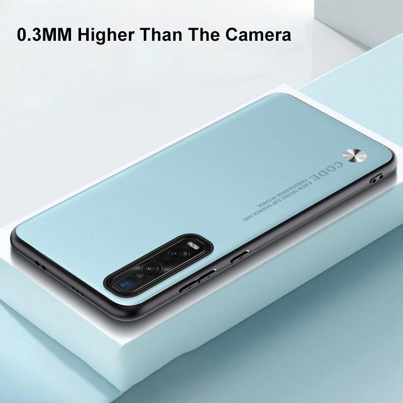 Luxusní PU kožené pouzdro pro OPPO Find X2 Pro, matný silikonový ochranný kryt pro OPPO Find X2 Lite, X2 Neo.
