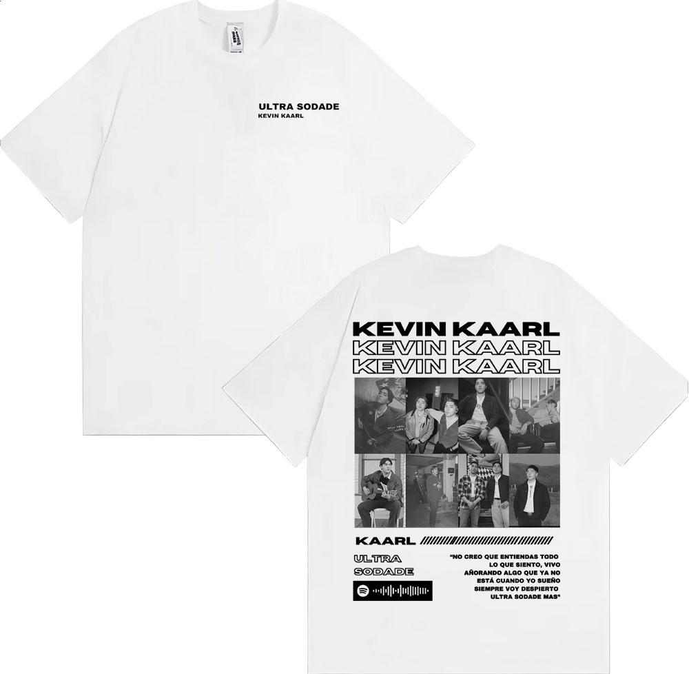 Rapper Kevin Kaarl Ultra Sodade Tour 2025 Cover T Shirt Unisex Unisex Fashion Gothic Retro TShirts Cotton Comfort Oversized T Shirt