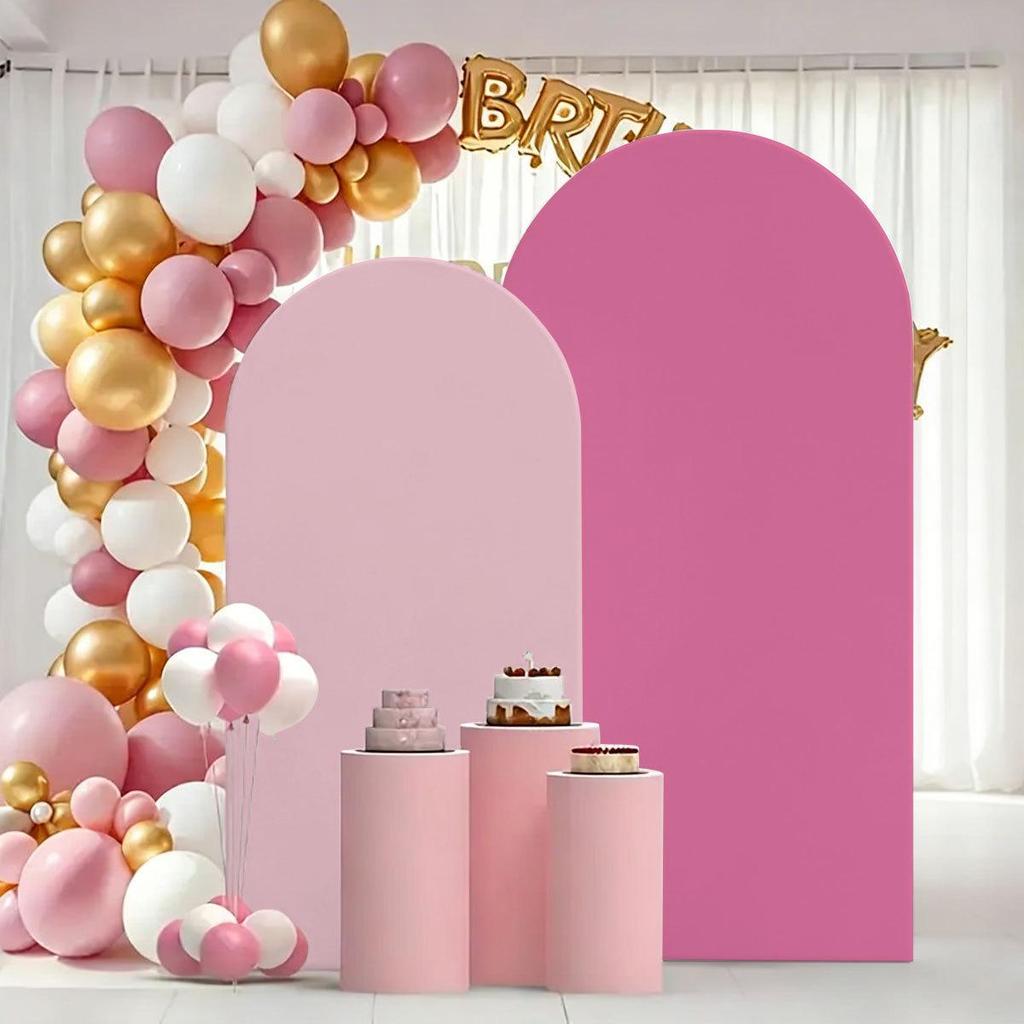 Two-Color Arch Cover Festival Balloons & U-Shaped Background Cloth Party Decoration