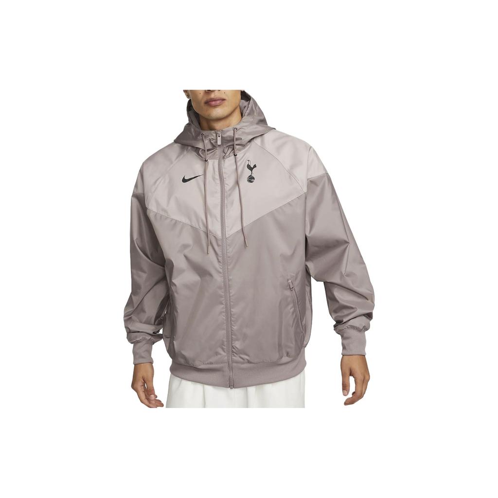 Nike Tottenham Hotspur Sport Essentials Windrunner Hooded Football Jacket Men Jacket Gray Brown FD8375-272