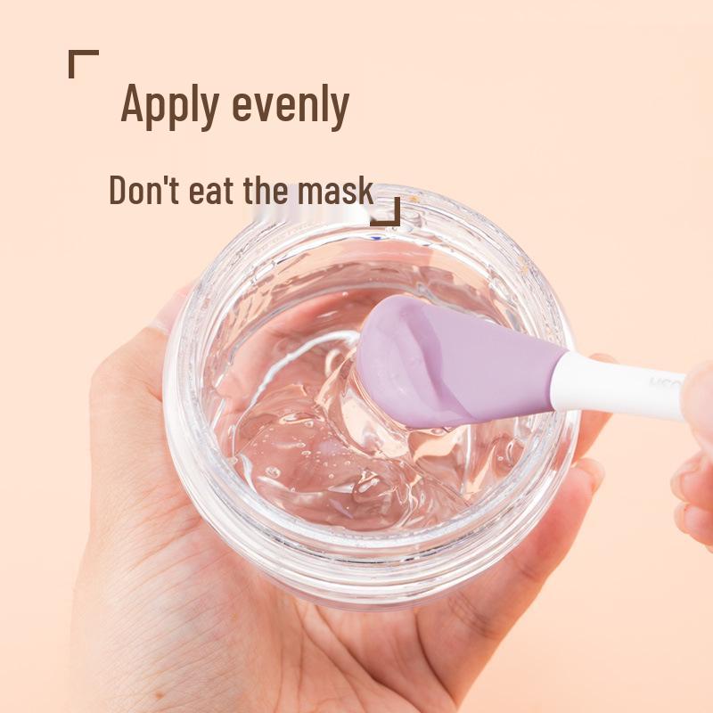 Dual-Head Silicone Mud Mask Brush and Face Cleaning Tool