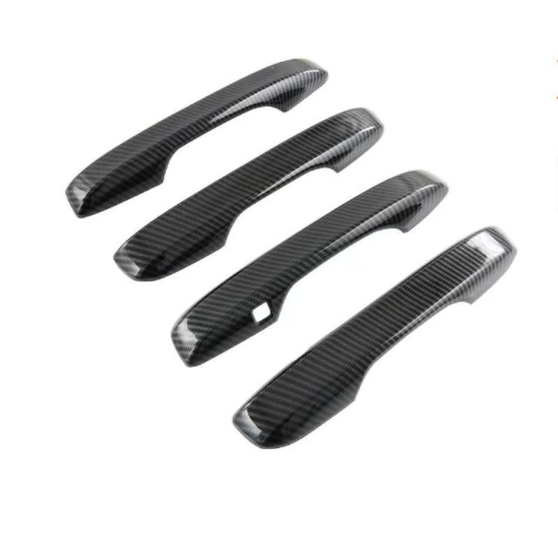 Gloss Black Carbon Fiber Door Handle Covers for 2022-2024 Acura Integra