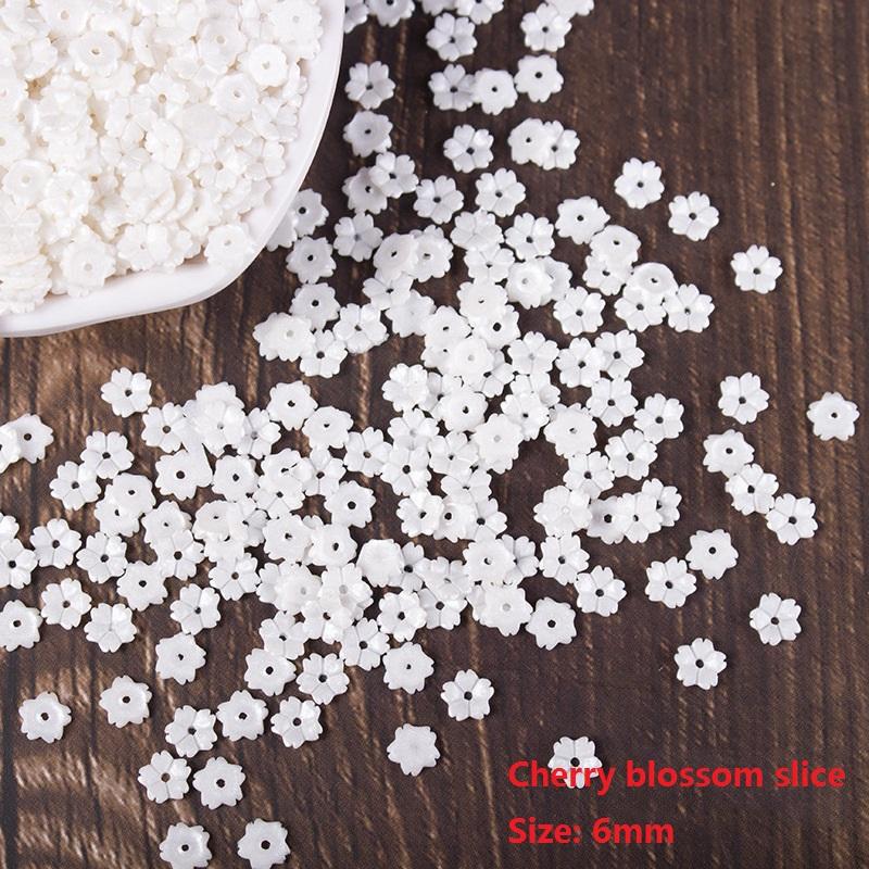 

Подставка для цветов в старинном стиле, трясущийся материал, перламутровый белый, аксессуары для самостоятельного изготовления, цветочные детали, шпилька для волос, чаша, имитация цветка, ракушка, 50 шт. Cherry Blossom Slice белый
