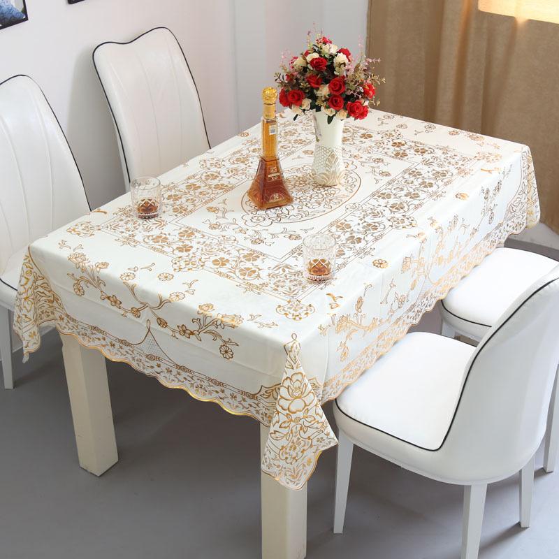 Kunststoff-Tischdecke, wasserdicht, verbrühungs- und ölbeständig, waschbare Tischdecke, PVC-Esstischmatte, rechteckige Couchtisch-Tischdecke, pastoral