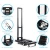 150KG Load Bearing Hand Pushed Tool Cart Portable Flatbed Handcart Household Foldable Silent Trolley