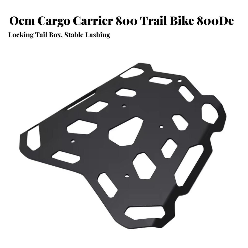 Rear Luggage Rack with Mounting Bracket Matte Black Cargo Carrier Plate