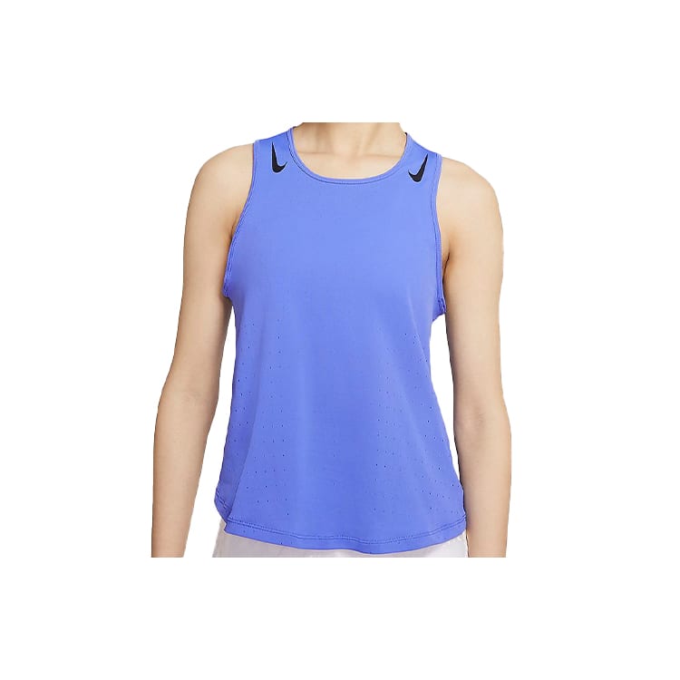 Nike Tank Tops Women's Blue Crew Neck Thin Racerback CJ2370-500