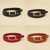 Leather Cowhide Elegant Ladies Fashion Belt With Alloy Pin Closure For Work