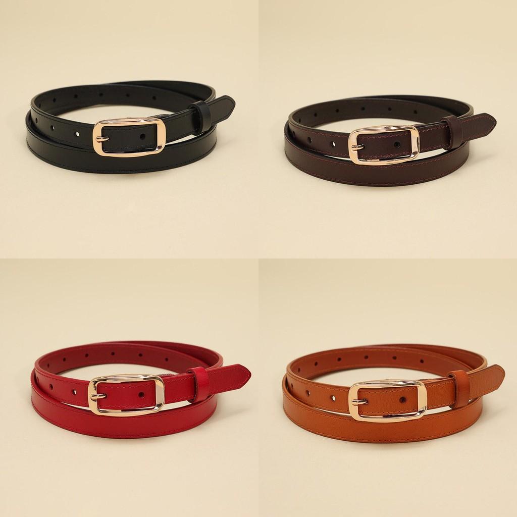 Leather Cowhide Elegant Ladies Fashion Belt With Alloy Pin Closure For Work