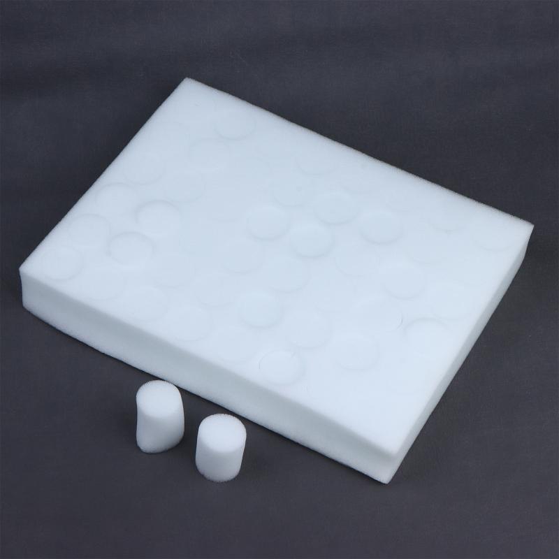 50Pcs Polyurethane Sponge Garden Cultivation Growing Media Sponge Vegetable Soilless Hydroponic Baskets Planting Sponge 50pcs белый