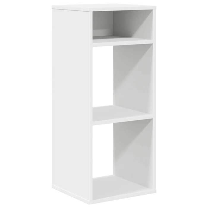 VidaXL Bibliothèque blanc 34x31x80 cm bois d'ingénierie, armoire de rangement, étagère de rangement, unité de rayonnage, 860274