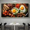 Hamburger Spices and Herbs Pizza Hot Dog Coffee Poster Canvas Painting Print  Kitchen Art Restaurant Wall Home Decor