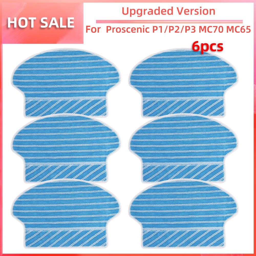 For Proscenic P1 P2 P3 MC70 MC65 Robot Cleaner Vacuum Side Brush HEPA Filter Mop Pad Accessories Replacement Attachment Parts