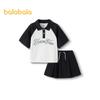 Balabala Girls' Summer Short Sleeve Top & Skirt Set