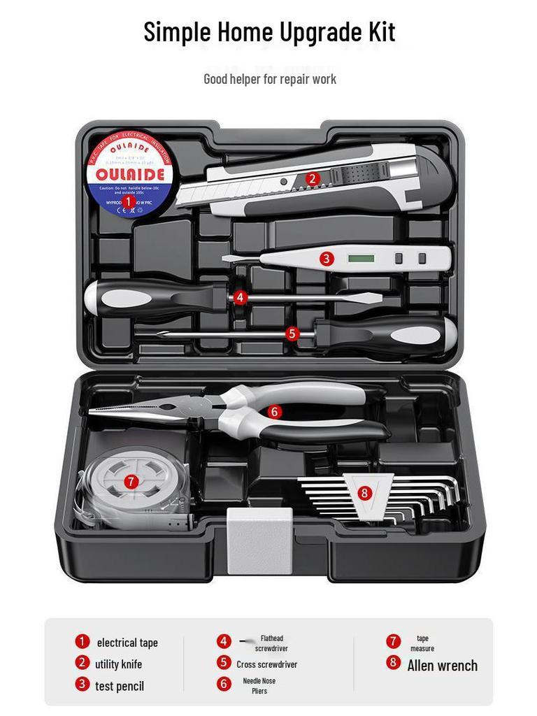 Set de Unelte Multifuncțional pentru Electricieni și Tâmplari - Ideal pentru Reparații Casnice