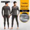 Unisex Extra Thick Fleece Lined Warm Underwear Set – Seamless, Slimming Base Layer for Cold Protection