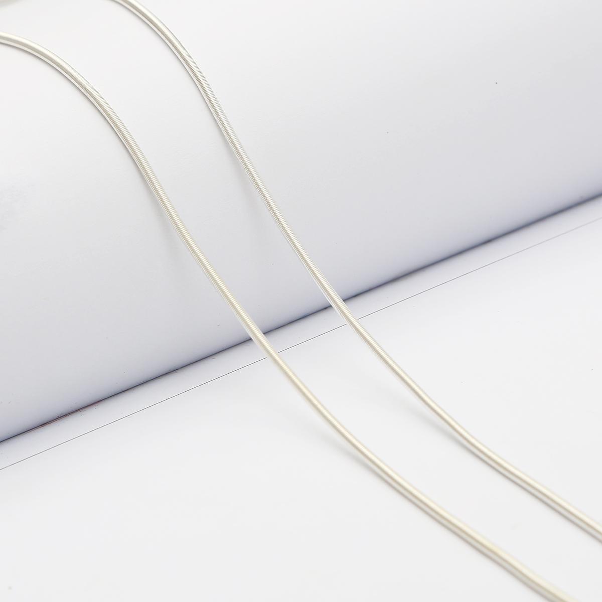 

20/90 см железная пружинная цепочка для DIY ожерелья, браслета, изготовления ювелирных изделий, аксессуары для рукоделия 1.8mm 90cm серебряный