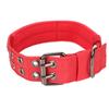Dog Collar Lightweight Breathable Adjustable Heavy Duty Nylon Collar for Medium Large Dogs Training Red