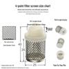 4/6/1 Inch Soft Water Hose & Oil Filter Screen Connector for Fish Tank Pump Impurity Isolation.