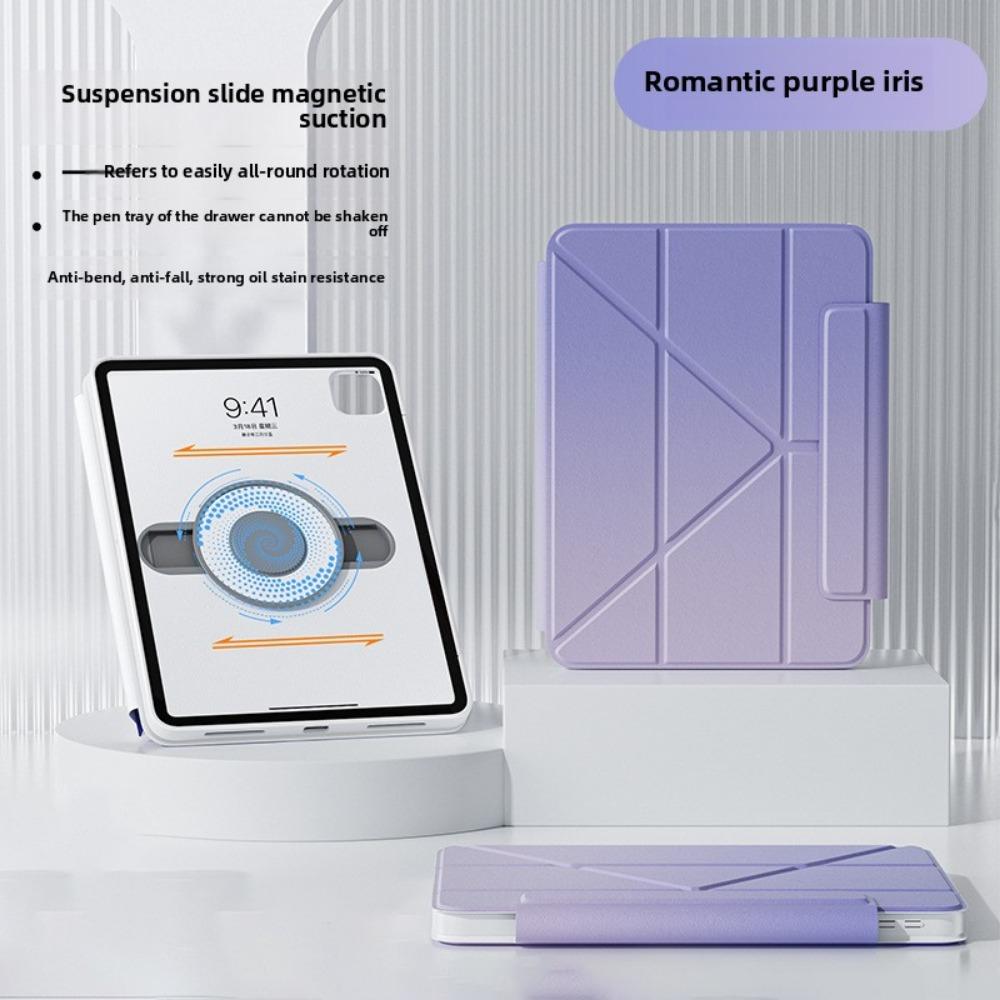 Magnetic Floating Slide for IPad Pro 11 Case Compatible with Air 5 4 Pencil Slot 10th Gen Protective Cover