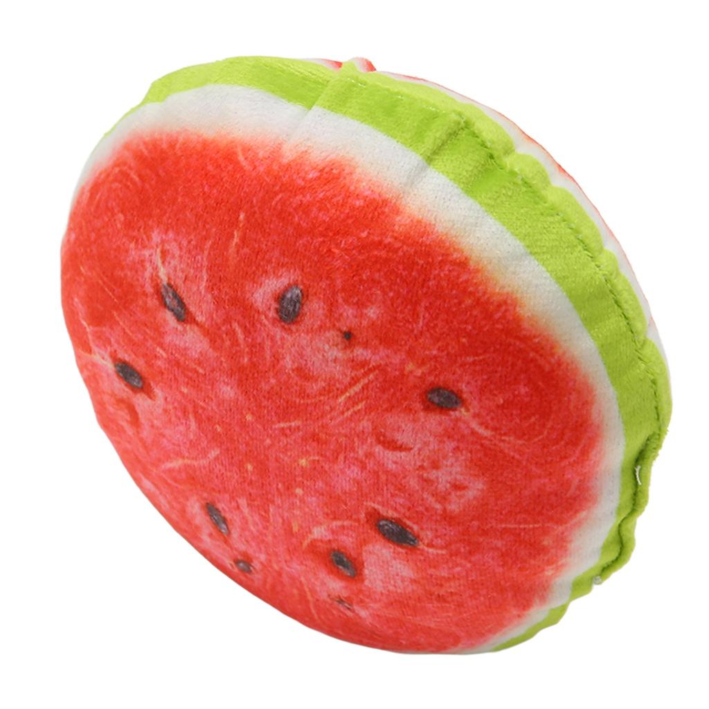 Fruit Plush Dog Toy Cartoon Cute Interactive Soft Bite Resistance Squeaky Plush Dog Toys for Small