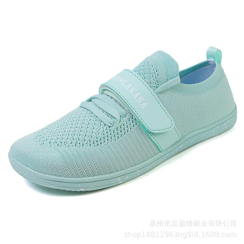 

2025 new breathable fly-woven wide last shoes couple hiking leisure comfortable sports shoes men s and women s indoor fitness shoes 42