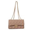 Herbst einfarbig Stickgarn 2025 neuer Modedesign-Trend Texturverschluss tragbare Schulter Umhänge Damenhandtasche