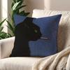 A Vintage Black Cat Smoking Cushion Cover For Pillow Printing Sofa Decoration Home Car Room Coffee Shop Office Nordic Simplicity