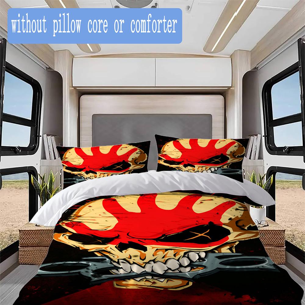 Colorful Five Finger Death Pattern Bedding,Quilt Set Quilt Cover Pillowcase Home Birthday Gift (1*duvet cover+2*pillowcase,without core)ZSJT0917144