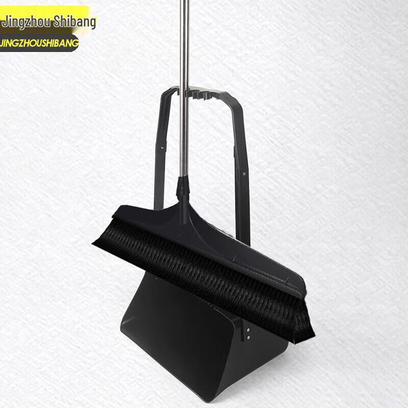 Jingzhoushbang Outdoor Sanitation Hard Bristle Broom & Dustpan Set