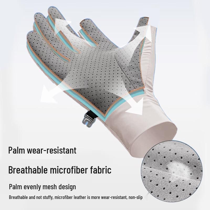 Ousen Unisex Thin Ice Silk Touchscreen Outdoor Gloves