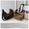 Leopardenmuster Leinwand Knödeltasche, Sportlicher Stil, Lässige und Vielseitige Beliebte Stofftasche, Tragbare und Modische Einzel-Schulter Crossbody-Tasche