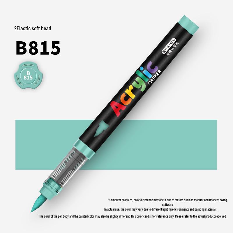 60-Color Soft Tip Liquid Ink Acrylic Marker Set for Primary School Art