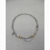 Vintage Geometric Chain Necklace With Stainless Steel And Natural Stone For Unisex Jewelry