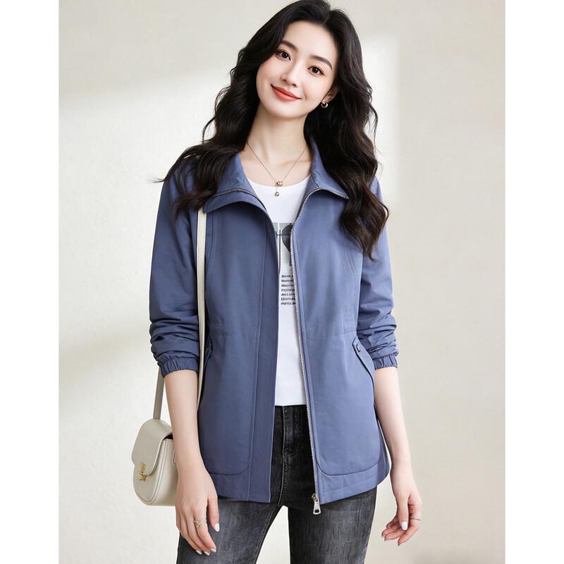 D.F.DEAR Women's Casual Lapel Utility Jacket