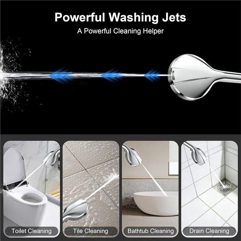 Premium-High Pressure Filtered Shower Head(10-Mode), Includes 5 Replacement Filters& 15-Stage Hard Water Filter System Sprayer