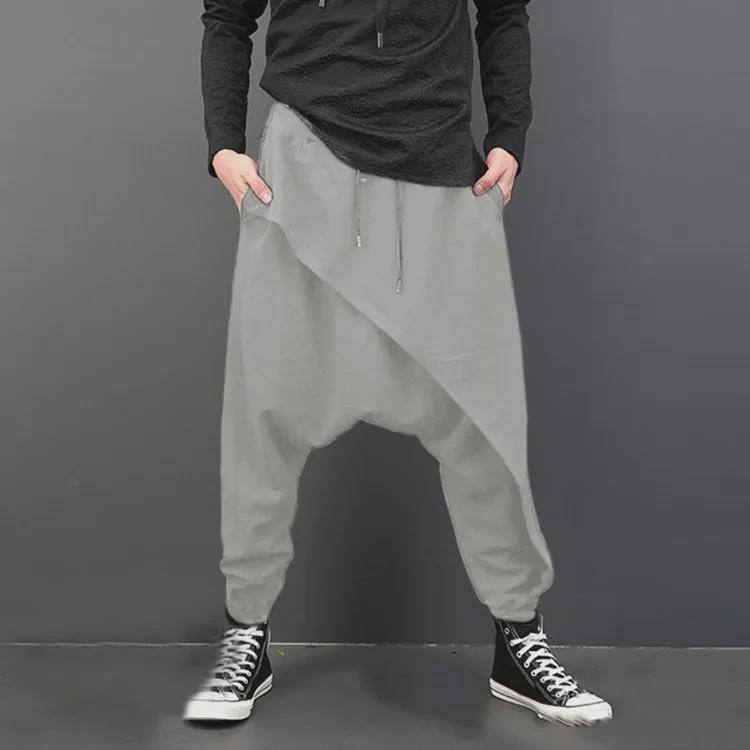 2024 Men's American Ice Silk Quick-Dry Casual Harem Pants - High Street Trend, Baggy Bloomers