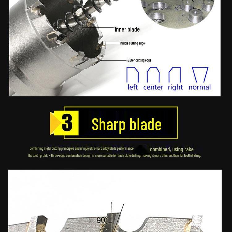 Hartmetall Lochöffner Bohrer Set (30-150mm)