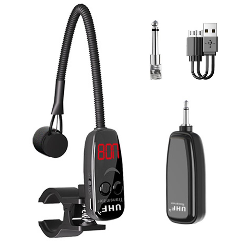 

UHF Wireless Instruments Microphone Clip on Flute Microphone Wireless Receiver and Transmitter for Flute Clarinet China Mainland