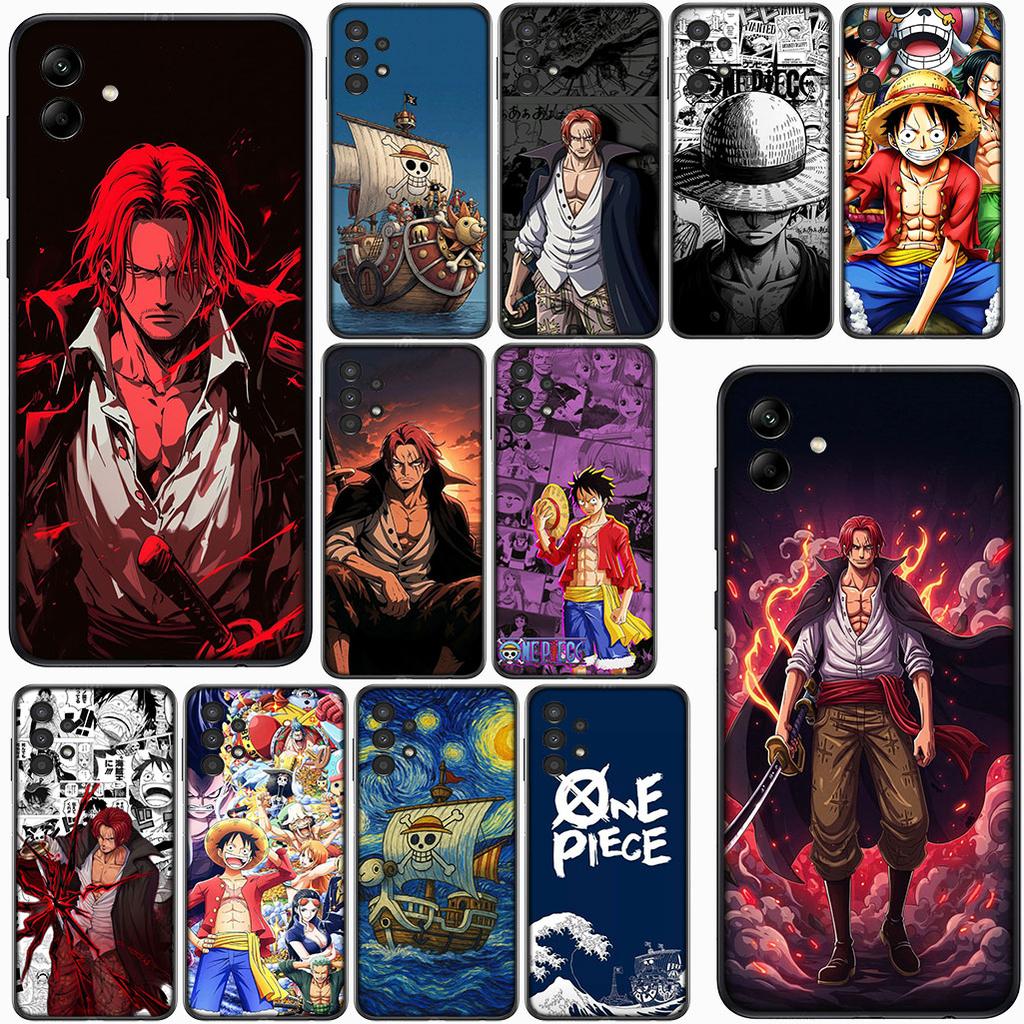 for Motorola Moto G82 G20 G22 G23 G32 G8 G7 G9 Power Plus G41 G30 G71 E22 E13 E20 E32 Case Shanks Red Hair One Pieces Luffy
