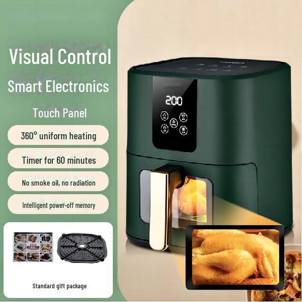 8L Large-Capacity Multifunctional Oil-Free Smokeless Electric Air Fryer for Home