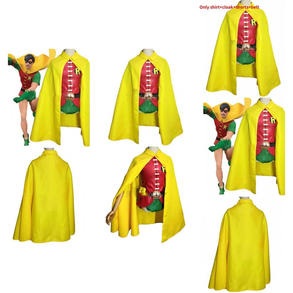 Teen Titans Robin Cosplay Costume With Polyester Blend For Halloween Stage Performance Adults