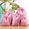 Black Velvet Drawstring Jewelry Pouches