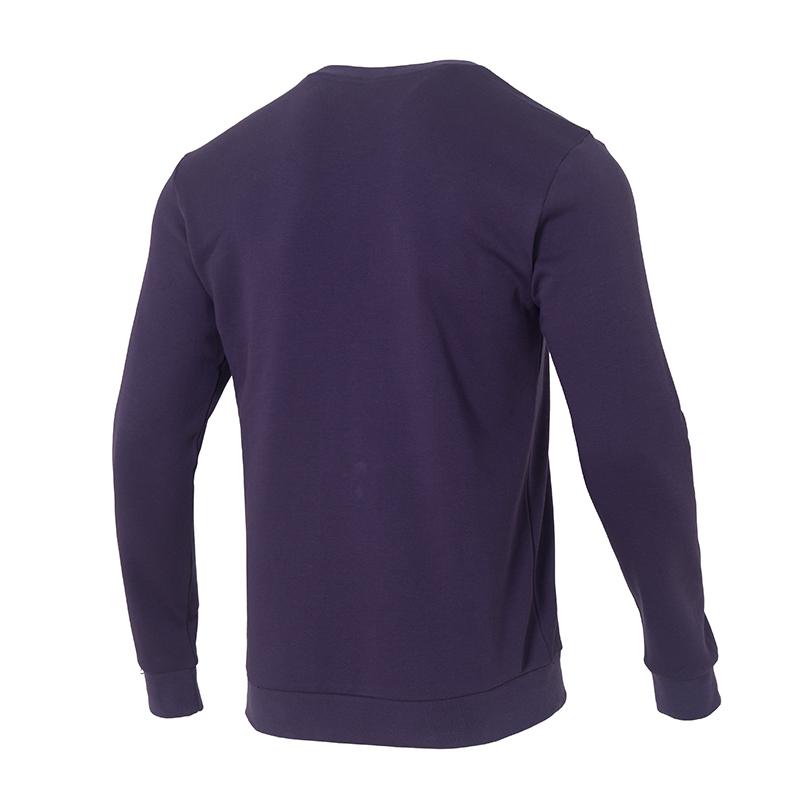 Adidas Letter Print Pattern Long Sleeve Sweatshirt Men sweatshirt Aurora-Plum KA0995