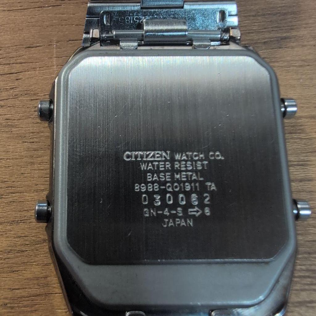 Used 80's CITIZEN ANA-DIGI TEMP Vintage Japan Rare