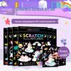 Colorful DIY Scratch Art Cards for Kids: Creative Cartoon Doodling Supplies for Kindergarten