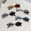 Geometric Unisex Metal Frame Sunglasses With Colorchanging Lenses For Outdoor Fashion