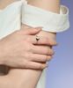 Hawha Black Half Moon Ring