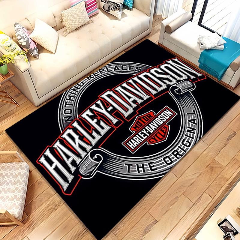 

Retro H-Harleys Racing Moto Living Room Non-Slip Area Rug Soft Carpet for Bedroom Kids Playroom Sofa,Home Decor Doormat Gift 40x60cm