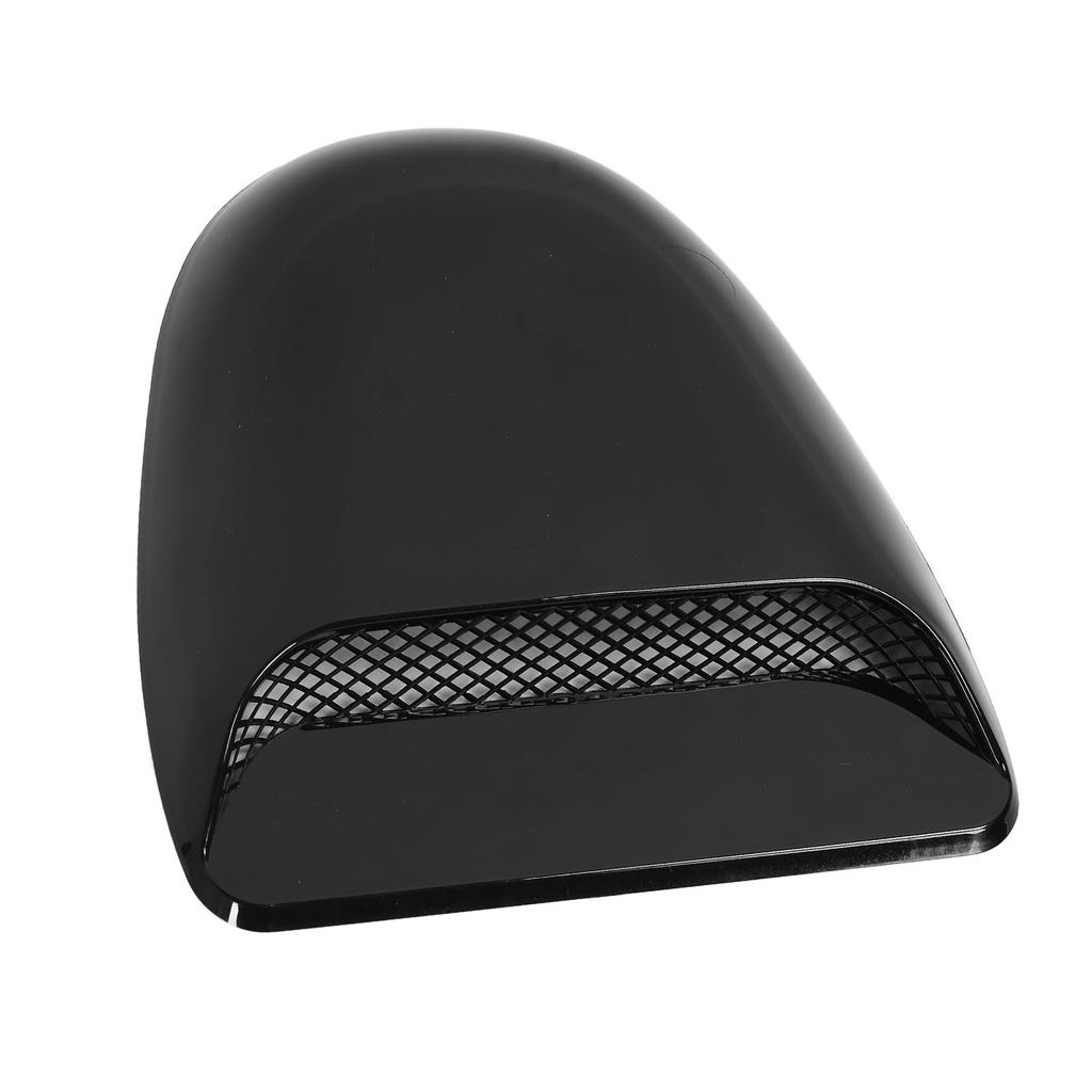 Lufthutze Racing-Stil Auto LKW Universal Klebetyp Lufteinlass Entlüftungszubehör Glänzend Schwarz